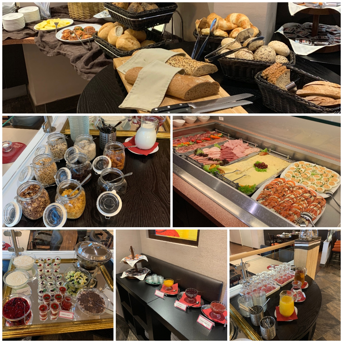 Frühstücksbuffet im Bistro Modehaus Schulte